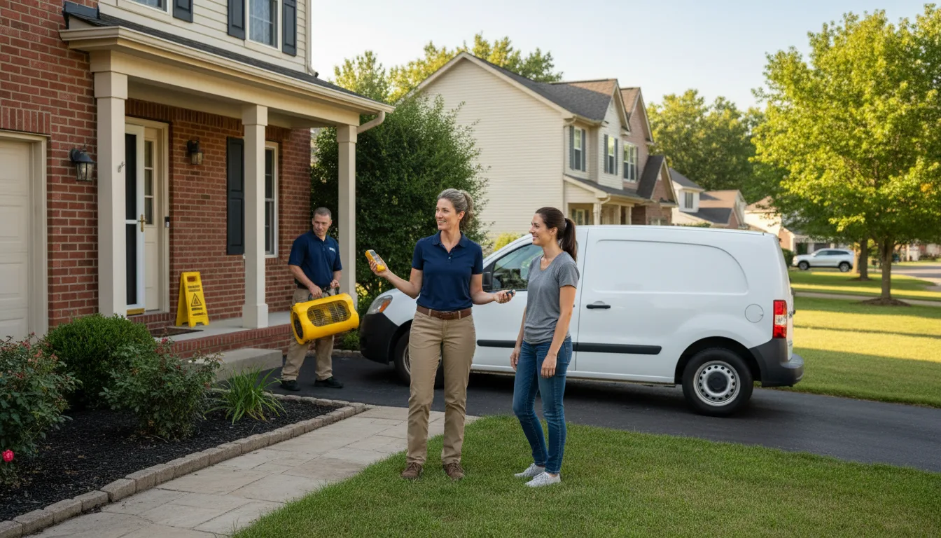 Residential water damage restoration in Sunburst, MT